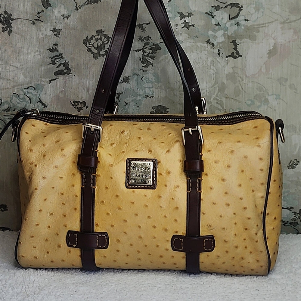 Dooney & Bourke OstrichLeather Hobo Shoulder Bag